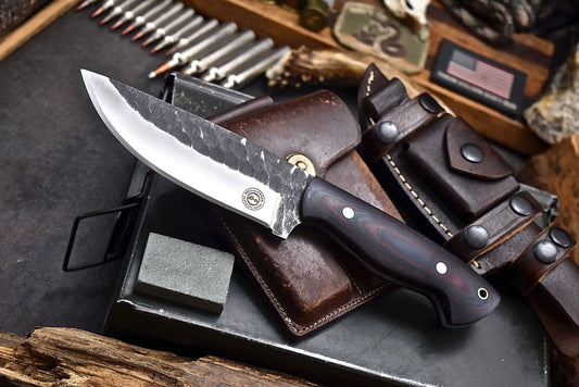 Blackstone River - Hill & Creek Handmade D2 Arkansas Toothpick Hunting  Dagger Knife & Sheath Set - Gun Industry Marketplace