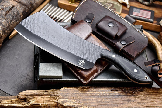 Blackstone River - Hill & Creek Handmade D2 Arkansas Toothpick Hunting  Dagger Knife & Sheath Set - Gun Industry Marketplace