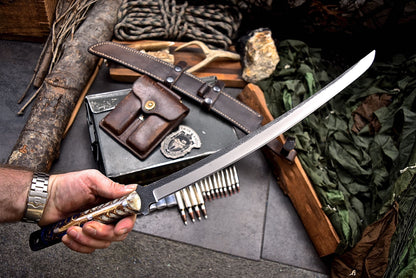 IPAK Handmade D2 Custom Pine Cone Corelon TACHI Japanese Sword Katana O-TANTO Sport Knife