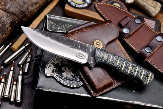 CFK Handmade VG10 Custom MICARTA Hunting Bushcraft Camping Sport Knife Set