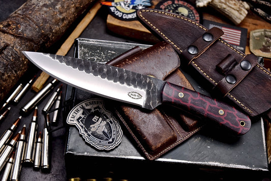 CFK Handmade AUS 10 Custom G10 Large Bushcraft Hunting Camping Knife Set