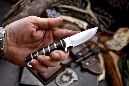 CFK Handmade D2 Custom MICARTA Small Skinner Mini Hunting Sport Knife Set